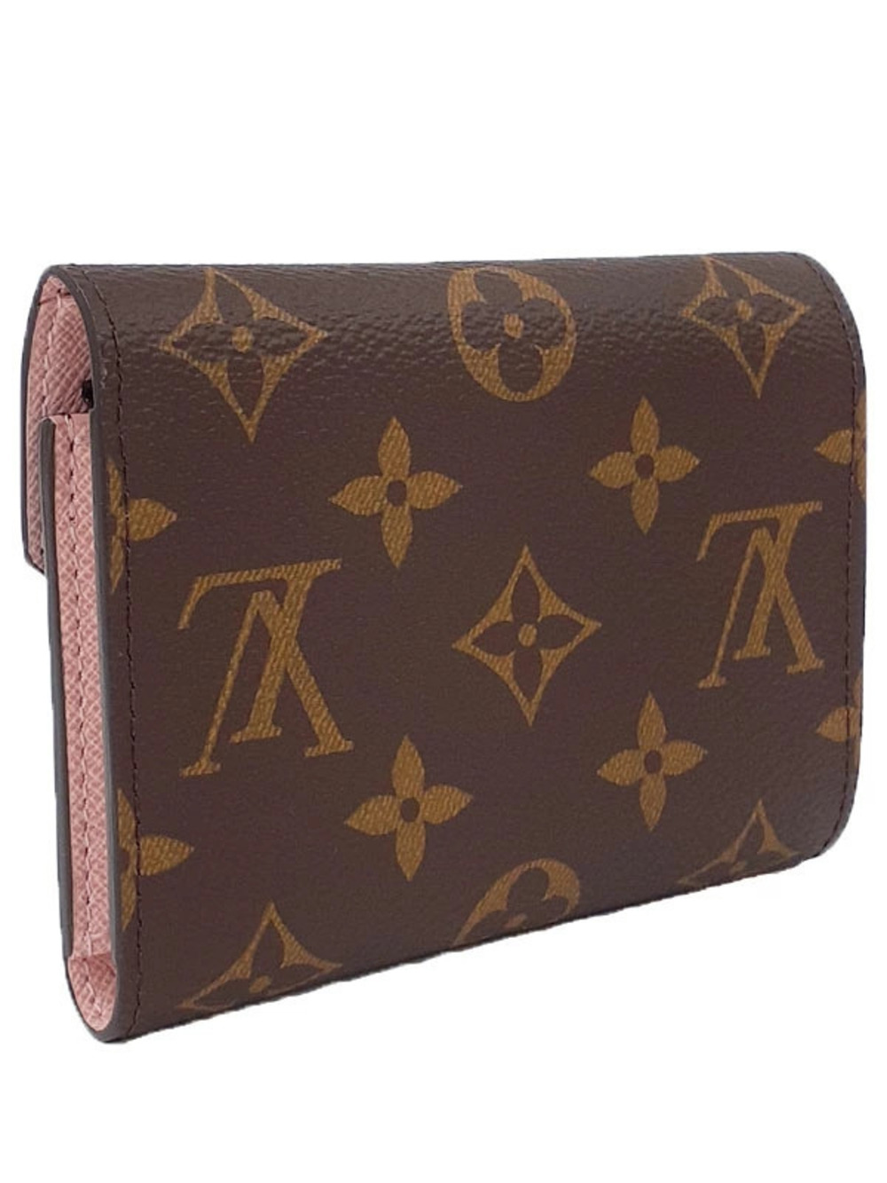 Louis Vuitton fold Portefeuille Monogram Wallet Victorine Tri Brown